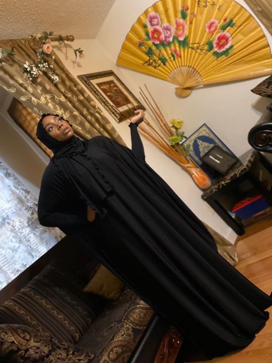 BaZma Black Jilbab Set Curly Shayla image 5
