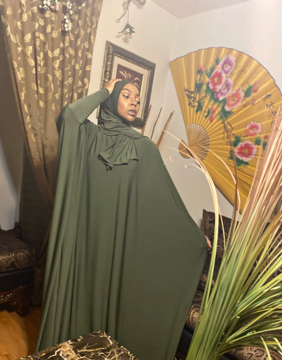 BaZma Olive Jilbab Set  image 3