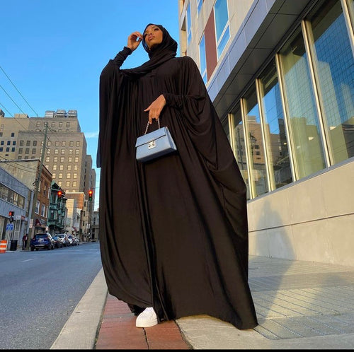 BaZma Black Jilbab Set (Straight Shayla) image 0