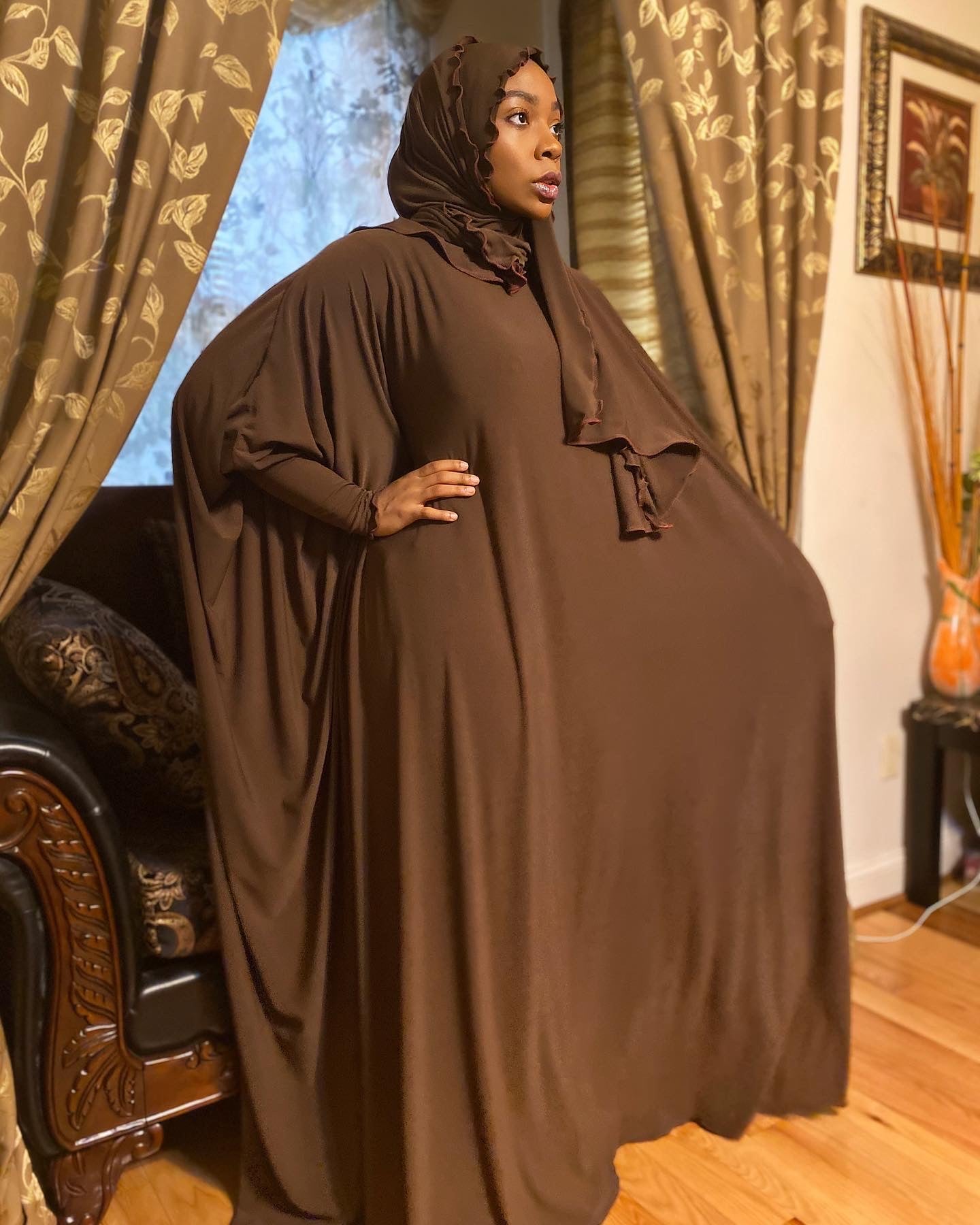 BaZma Milk Chocolate Jilbab Set image 1