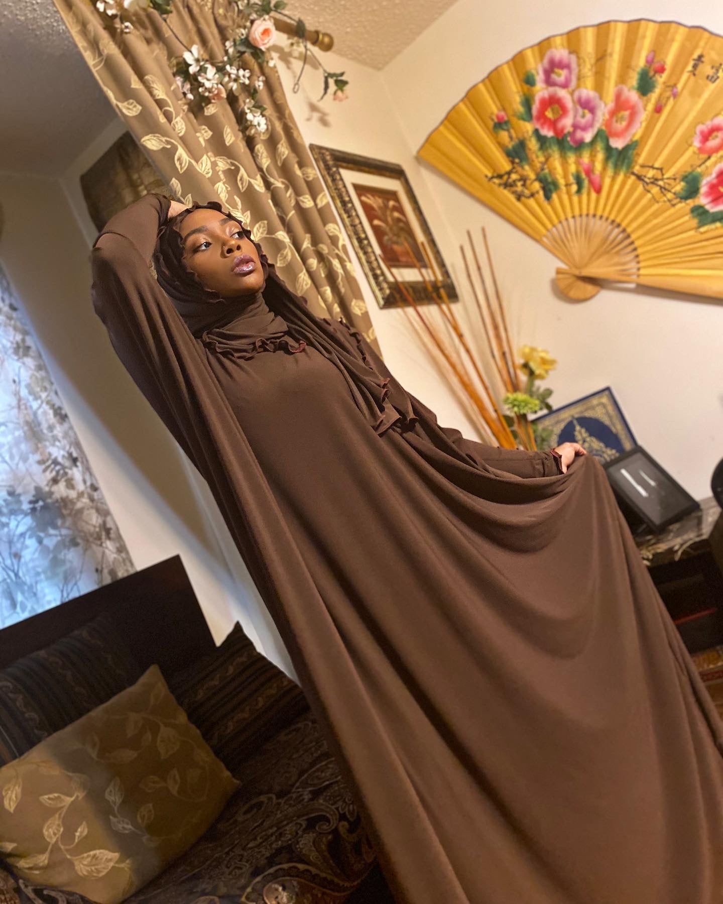 BaZma Milk Chocolate Jilbab Set image 0