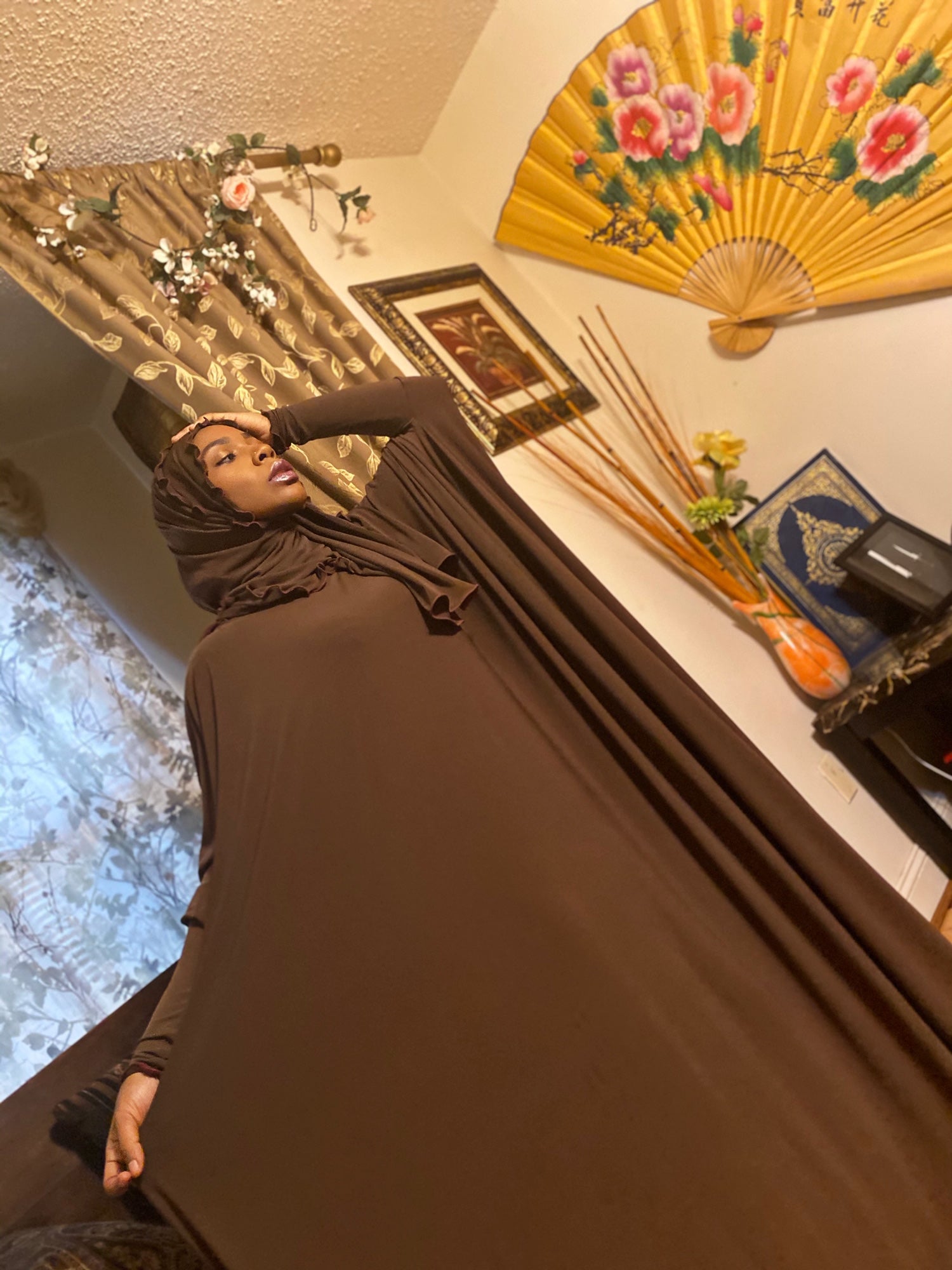 BaZma Milk Chocolate Jilbab Set image 4