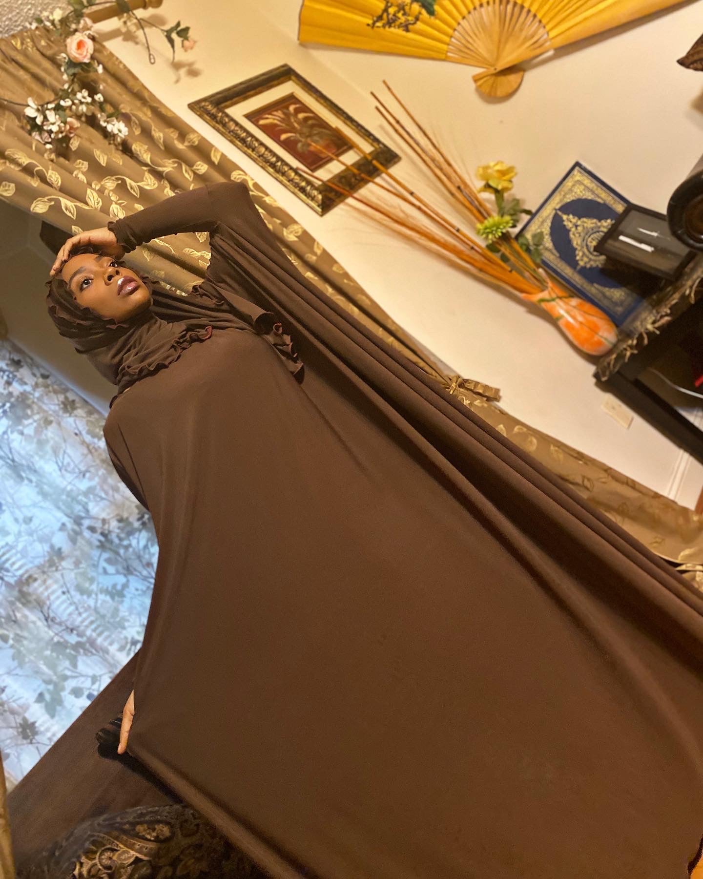 BaZma Milk Chocolate Jilbab Set image 2