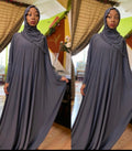 BaZma Grey Jilbab Set with Crown Shayla image 0